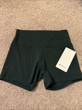 lululemon athletica Dark Green High-Rise Athletic Shorts